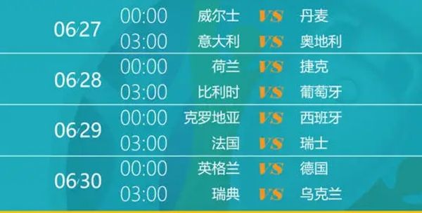 欧洲杯赛程2021(欧洲杯赛程2021赛程表地点)