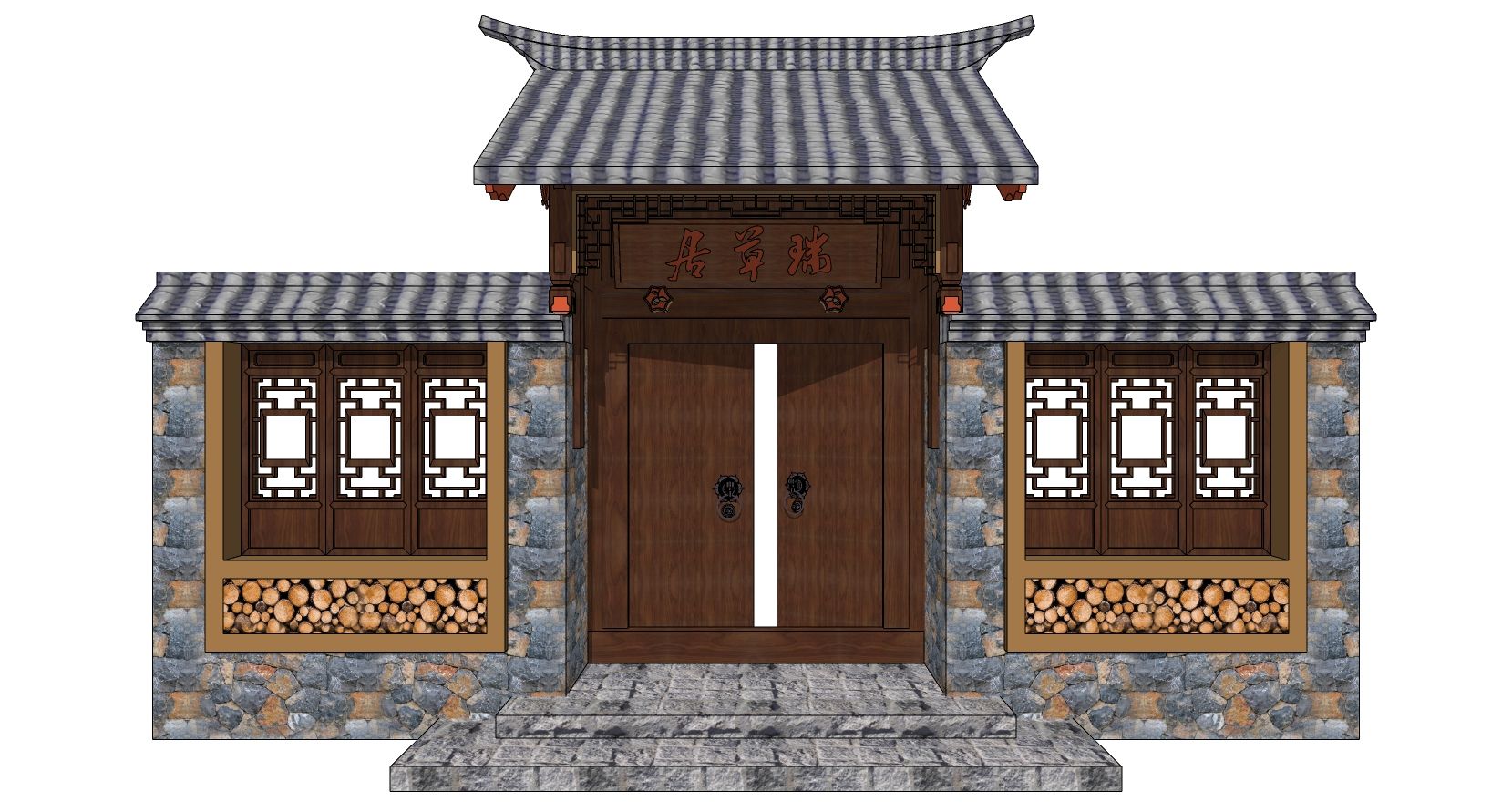 农村大门门楼(农村大门门楼能不能高过平房)
